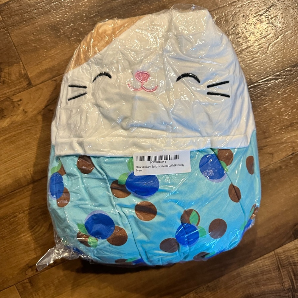 Squishmallows Boba tea-cat